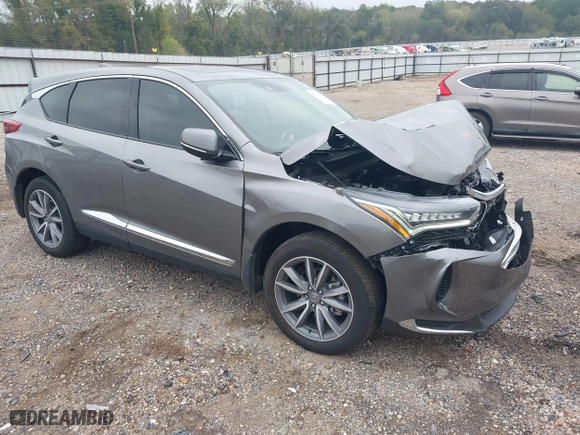 2023 Acura RDX w/Technology Package with VIN 5J8TC1H59PL004665, listed as a IAAI auction lot 40735574 with 14,242 mi miles. Bid and sale history available at carsss.com. Image 1.