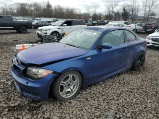 2008 BMW 1 Series 135i with VIN WBAUC73548VF22119, listed as a Copart auction lot 48103685 with 228,637 mi miles and Salvage Title. Bid and sale history available at carsss.com. Image 1.