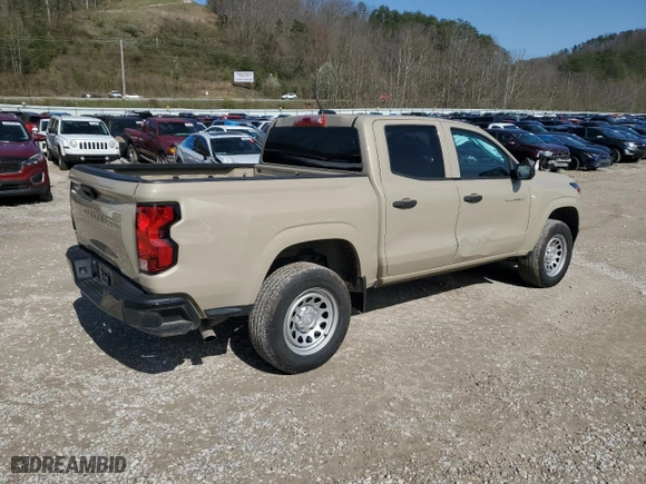 2023 Chevrolet Colorado 2WD Work Truck with VIN 1GCGSBEC7P1176037, listed as a Copart auction lot 51217165 with 16,555 mi miles and Clean Title. Bid and sale history available at carsss.com. Image 3.