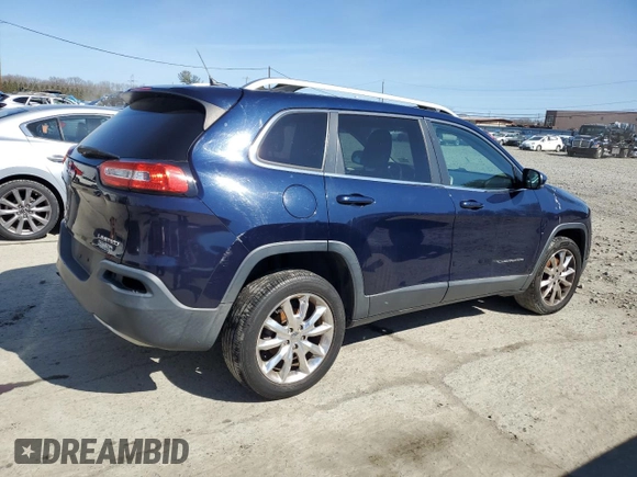 2014 Jeep Cherokee Limited with VIN 1C4PJLDB9EW155434, listed as a Copart auction lot 48760275 with 209,031 mi miles and Clean Title. Bid and sale history available at carsss.com. Image 3.