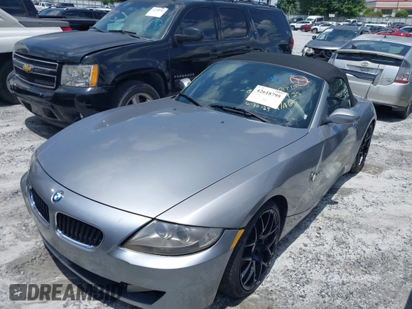 2006 BMW Z4 3.0si with VIN 4USBU53576LW91465, listed as a IAAI auction lot 42618795 with 146,668 mi miles and . Bid and sale history available at DreamBid. Image 2.