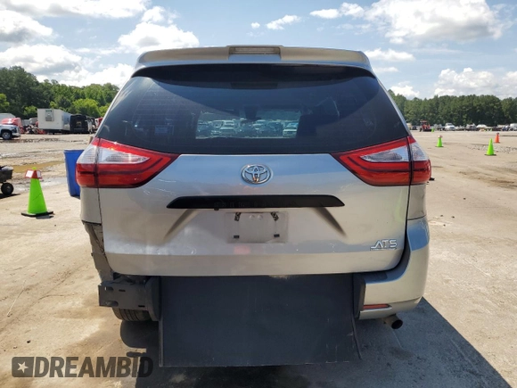 2018 Toyota Sienna L with VIN 5TDZZ3DCXJS928724, listed as a Copart auction lot 58067154 with 233,628 mi miles and Salvage Title. Bid and sale history available at DreamBid. Image 6.
