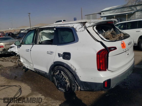 2023 Kia Telluride S with VIN 5XYP6DGCXPG341107, listed as a Copart auction lot 46181485 with Not Provided miles and Non Repairable. Bid and sale history available at DreamBid. Image 2.