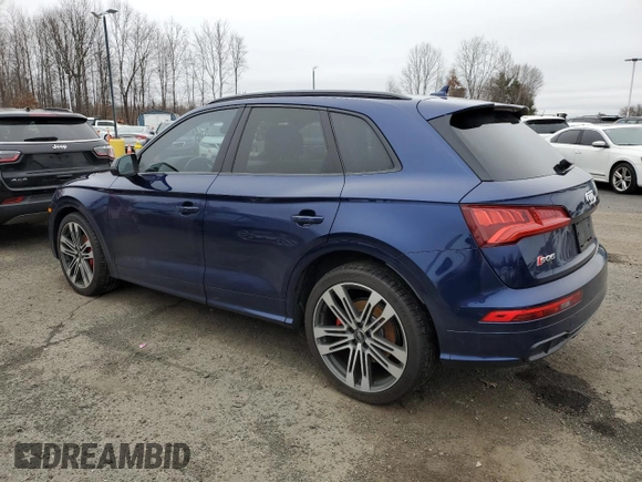 2020 Audi SQ5 Premium Plus with VIN WA1B4AFY2L2015103, listed as a Copart auction lot 85380174 with 63,002 mi miles and Salvage Title. Bid and sale history available at DreamBid. Image 2.