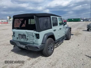 2024 Jeep Wrangler Willys with VIN 1C4PJXDG6RW331770, listed as a IAAI auction lot 41879849 with 6,100 mi miles and . Bid and sale history available at carsss.com. Image 4.