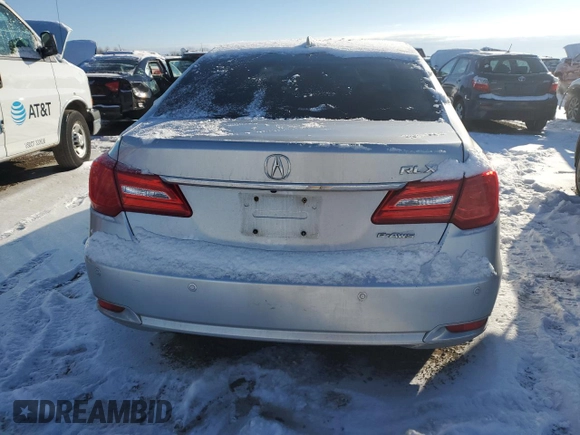 2014 Acura RLX Advance with VIN JH4KC1F98EC003695, listed as a Copart auction lot 41734995 with 271,032 mi miles and Salvage title. Bid and sale history available at DreamBid. Image 6.