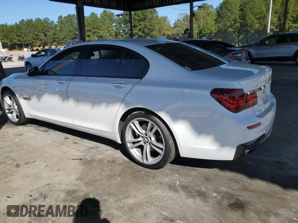 2014 BMW 7 Series 740i with VIN WBAYA6C59ED144122, listed as a Copart auction lot 75059334 with 78,090 mi miles and Salvage Title. Bid and sale history available at carsss.com. Image 2.