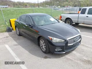 2014 Infiniti Q50 Premium z VIN JN1BV7AP7EM683008, wystawiony jako IAAI lot #42023546 z przebiegiem 136 197 mil mil oraz . Historia ofert i sprzedaży dostępna na DreamBid. Obrazek 1.