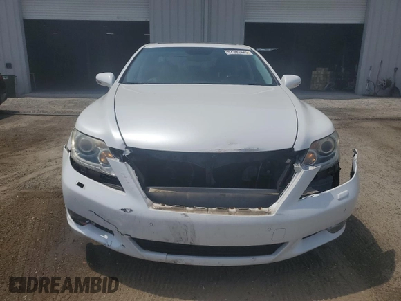2010 Lexus LS 460 with VIN JTHBL5EF1A5094628, listed as a Copart auction lot 57393445 with 70,185 mi miles and Salvage title. Bid and sale history available at DreamBid. Image 5.