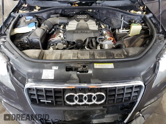 2011 Audi Q7 S line with VIN WA1DGAFE7BD008575, listed as a Copart auction lot 76127064 with 282,747 mi miles and Salvage title. Bid and sale history available at DreamBid. Image 11.