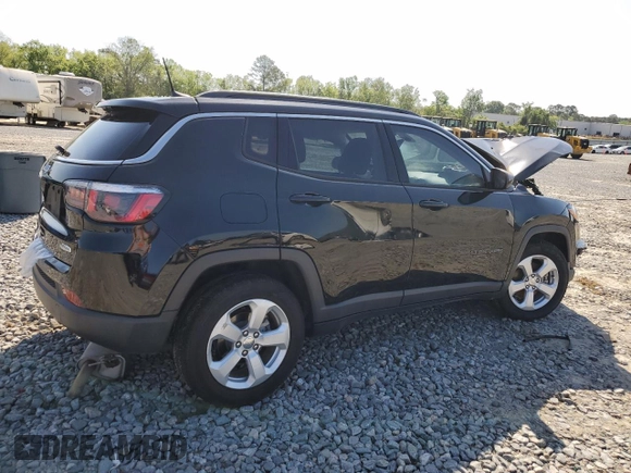2020 Jeep Compass Latitude with VIN 3C4NJCBB3LT126542, listed as a Copart auction lot 52510575 with 17,246 mi miles and Salvage title. Bid and sale history available at DreamBid. Image 3.