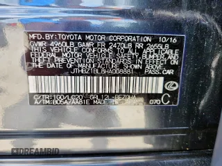 2017 Lexus GS 350 with VIN JTHBZ1BL8HA008881, listed as a Copart auction lot 64656165 with 97,466 mi miles and Salvage title. Bid and sale history available at DreamBid. Image 12.
