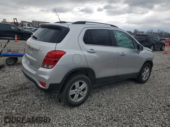 2017 Chevrolet Trax LT with VIN KL7CJPSB4HB156556, listed as a Copart auction lot 53871705 with 42,610 mi miles and Salvage Title. Bid and sale history available at carsss.com. Image 3.