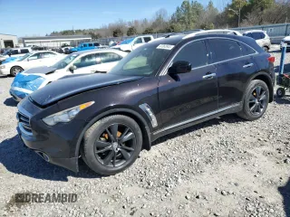 2013 Infiniti FX with VIN JN8CS1MU5DM142289, listed as a Copart auction lot 47363945 with Not Provided miles and Salvage Title. Bid and sale history available at carsss.com. Image 1.
