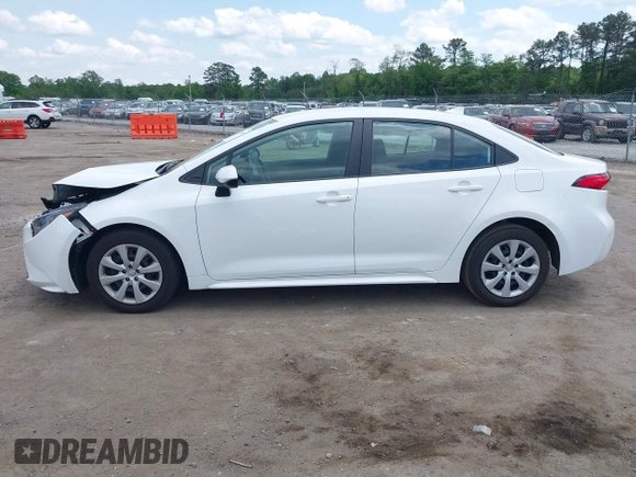 2023 Toyota Corolla LE with VIN 5YFB4MDE7PP068547, listed as a IAAI auction lot 42158965 with 48,735 mi miles. Bid and sale history available at carsss.com. Image 14.