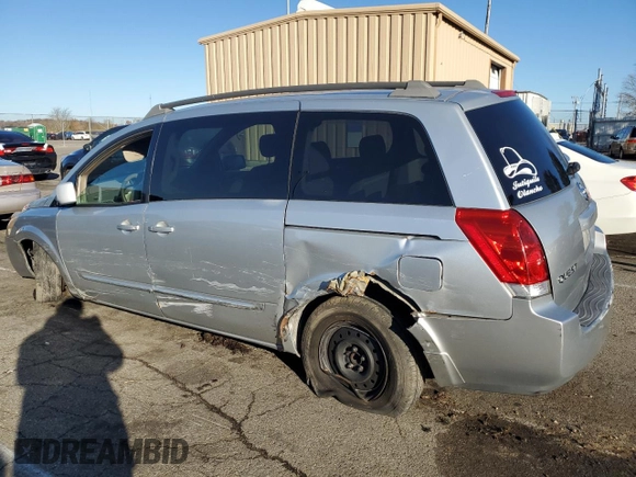 2006 Nissan Quest SL with VIN 5N1BV28U66N124536, listed as a Copart auction lot 79273664 with 0 mi miles and Salvage Title. Bid and sale history available at carsss.com. Image 2.