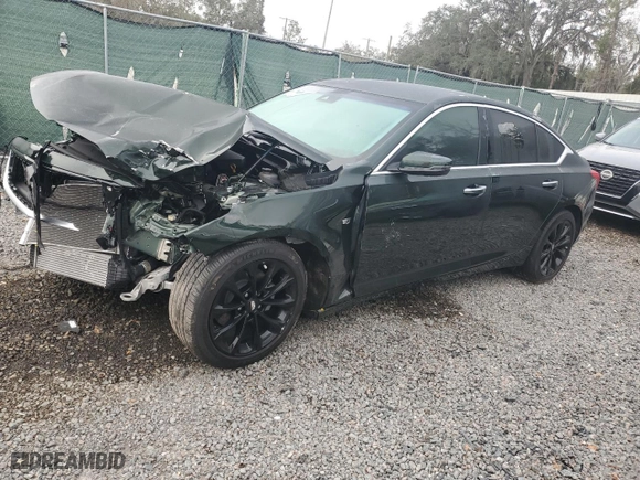 2021 Cadillac CT5 Premium Luxury with VIN 1G6DN5RK7M0113392, listed as a Copart auction lot 42806355 with 30,385 mi miles and Salvage Title. Bid and sale history available at carsss.com. Image 1.