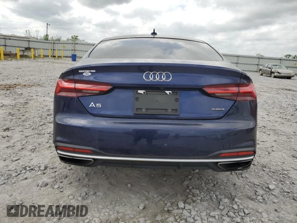 2020 Audi A5 Sportback Premium с VIN WAUANCF53LA005151, выставлен на аукционе Copart как лот 52907025 с пробегом Не указан миль и Списание • Salvage title. История ставок и продаж доступна на DreamBid. Изображение 6.