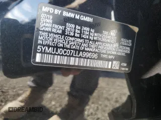 2020 BMW X4 M z VIN 5YMUJ0C07LLA99696, wystawiony jako Copart lot #48280804 z przebiegiem 6213 mil mil oraz . Historia ofert i sprzedaży dostępna na DreamBid. Obrazek 13.