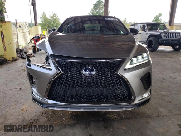 2021 Lexus RX with VIN 2T2YGMDAXMC061923, listed as a Copart auction lot 68178483 with 36,268 mi miles. Bid and sale history available at carsss.com. Image 5.