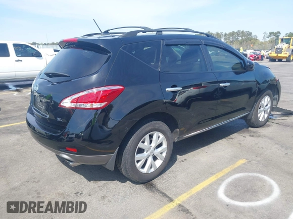 2012 Nissan Murano S with VIN JN8AZ1MU6CW121666, listed as a IAAI auction lot 41911631 with 114,851 mi miles and . Bid and sale history available at carsss.com. Image 4.