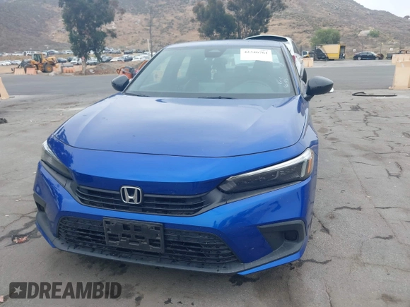 2023 Honda Civic Sport with VIN 2HGFE2F57PH508645, listed as a IAAI auction lot 42346761 with 28,748 mi miles and . Bid and sale history available at DreamBid. Image 6.