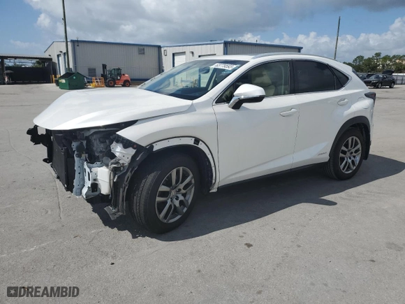 2016 Lexus NX 300h with VIN JTJBJRBZ4G2041023, listed as a Copart auction lot 63779593 with 42231 miles. Bid and sale history available at carsss.com. Image 1.