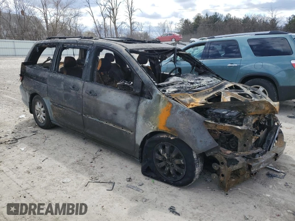 2009 Honda Odyssey EX-L with VIN 5FNRL38699B021100, listed as a Copart auction lot 52871295 with Not Provided miles and Non Repairable. Bid and sale history available at DreamBid. Image 4.