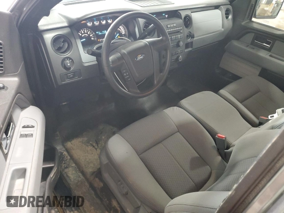 2012 Ford F-150 XL with VIN 1FTNF1EF8CKE30438, listed as a Copart auction lot 72623564 with 43,561 mi miles and Salvage title. Bid and sale history available at DreamBid. Image 8.