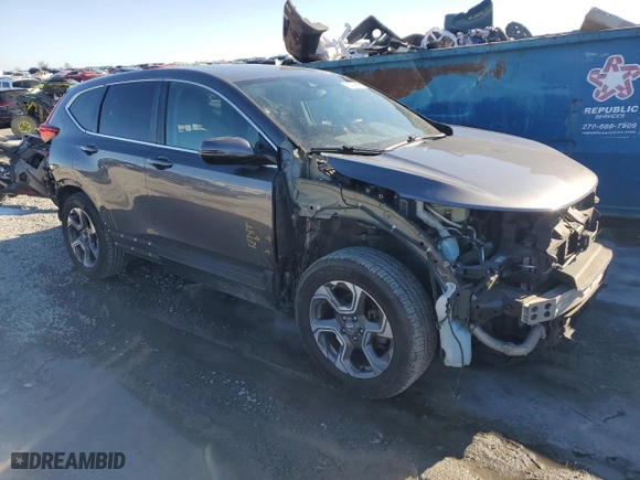 2019 Honda CR-V EX with VIN 7FARW2H52KE006215, listed as a Copart auction lot 87748865 with 124,335 mi miles and Salvage Title. Bid and sale history available at carsss.com. Image 4.