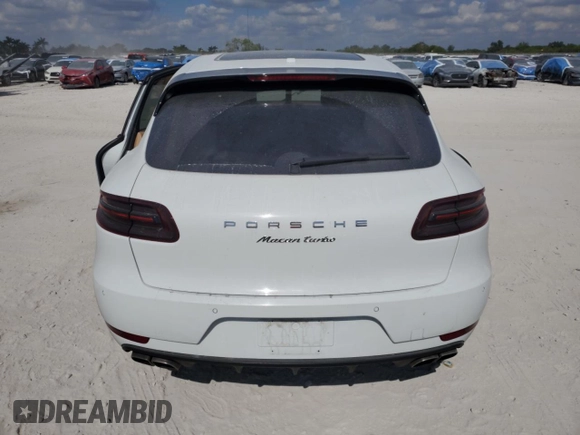 2015 Porsche Macan Turbo with VIN WP1AF2A59FLB98639, listed as a Copart auction lot 53392935 with 48,201 mi miles and Salvage title. Bid and sale history available at DreamBid. Image 6.