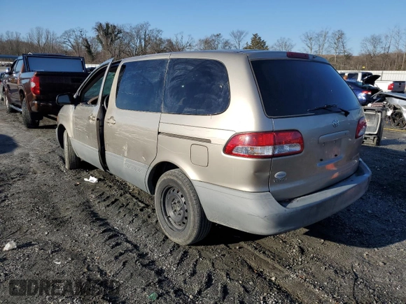 2001 Toyota Sienna CE with VIN 4T3ZF19C41U392115, listed as a Copart auction lot 43378475 with 152,438 mi miles and Salvage Title. Bid and sale history available at carsss.com. Image 2.