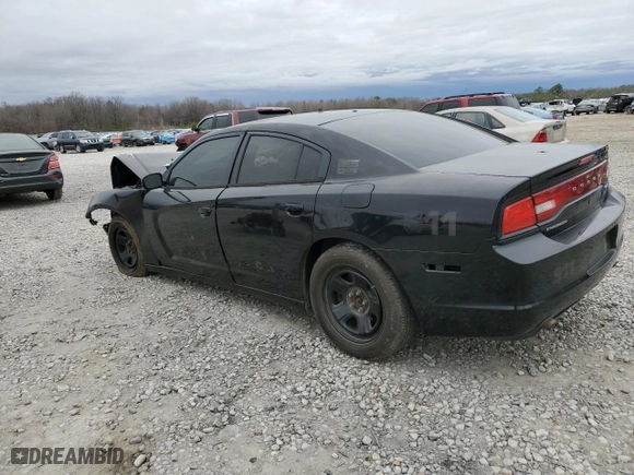 2014 Dodge Charger Police with VIN 2C3CDXAT7EH238048, listed as a Copart auction lot 47499865 with 0 mi miles and Salvage Title. Bid and sale history available at carsss.com. Image 2.