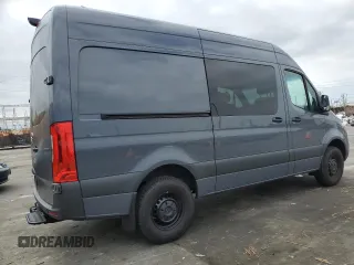 2023 Mercedes-Benz Sprinter Cargo with VIN W1W4NBHY9PT148086, listed as a Copart auction lot 52333884 with 6,056 mi miles and . Bid and sale history available at carsss.com. Image 4.