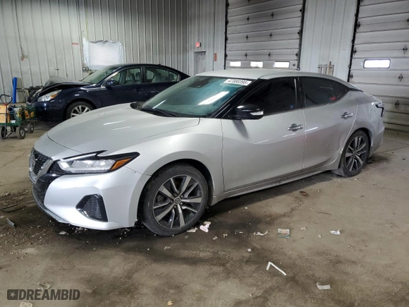 2021 Nissan Maxima SV with VIN 1N4AA6CV6MC514957, listed as a Copart auction lot 47080395 with 63,236 mi miles and Salvage Title. Bid and sale history available at carsss.com. Image 1.