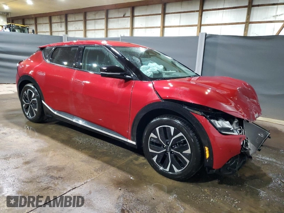 2023 Kia EV6 Wind with VIN KNDC34LA8P5157613, listed as a Copart auction lot 52964595 with 46,550 mi miles and Clean Title. Bid and sale history available at carsss.com. Image 4.