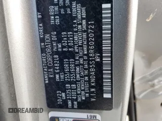 2024 Kia EV9 Light Long Range with VIN KNDAB5S18R6020721, listed as a Copart auction lot 86713004 with 12,623 mi miles and Salvage Title. Bid and sale history available at carsss.com. Image 14.