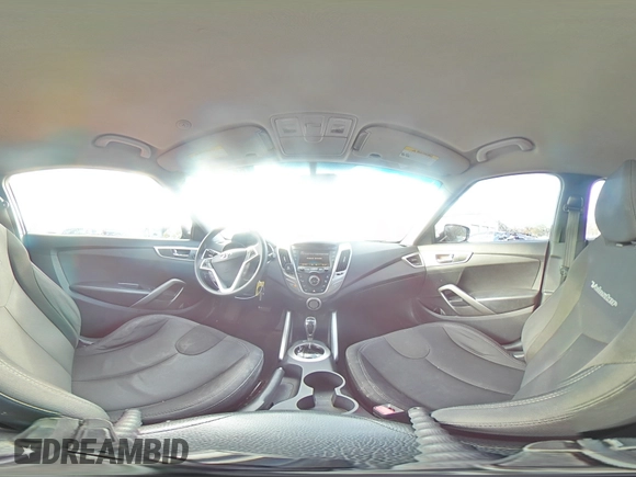2012 Hyundai Veloster w/Red Int with VIN KMHTC6ADXCU063897, listed as a Copart auction lot 82100474 with 191,493 mi miles and Salvage title. Bid and sale history available at DreamBid. Image 15.
