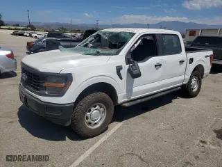 2024 Ford F-150 XL with VIN 1FTFW1L50RKD66323, listed as a Copart auction lot 62536704 with 511 mi miles and Salvage Title. Bid and sale history available at carsss.com. Image 1.
