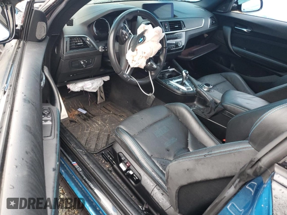 2019 BMW M2 Competition with VIN WBS2U7C56KVJ07484, listed as a Copart auction lot 75834424 with 16,168 mi miles and Salvage Title. Bid and sale history available at carsss.com. Image 8.