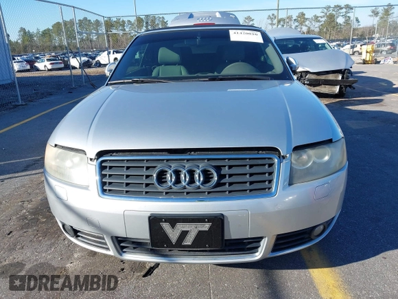 2005 Audi A4 1.8T with VIN WAUAC48H45K016501, listed as a IAAI auction lot 41420010 with 93,228 mi miles. Bid and sale history available at carsss.com. Image 6.