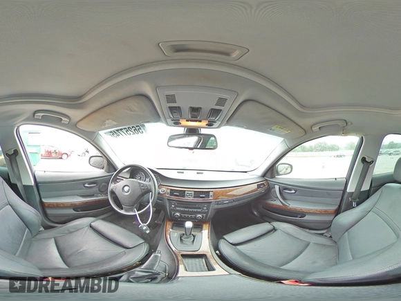 2009 BMW 3 Series 328i with VIN WBAPH77549NM31598, listed as a Copart auction lot 56257745 with 102,495 mi miles and Salvage title. Bid and sale history available at DreamBid. Image 14.