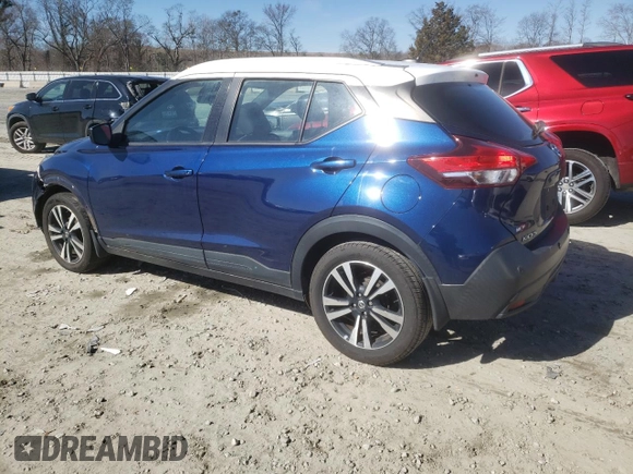 2020 Nissan Kicks SV with VIN 3N1CP5CV6LL532814, listed as a Copart auction lot 45410675 with 125,017 mi miles and Salvage Title. Bid and sale history available at carsss.com. Image 2.