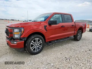 2023 Ford F-150 XL with VIN 1FTEW1CP9PKE72490, listed as a Copart auction lot 60045635 with 10,318 mi miles and Salvage title. Bid and sale history available at DreamBid. Image 1.