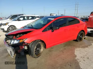2015 Honda Civic Sedan Si with VIN 2HGFB6E59FH709589, listed as a Copart auction lot 48765265 with 73,331 mi miles and Salvage Title. Bid and sale history available at carsss.com. Image 1.