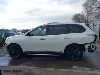 2017 Nissan Pathfinder S with VIN 5N1DR2MM6HC660212, listed as a IAAI auction lot 41905628 with 123,669 mi miles. Bid and sale history available at carsss.com. Image 15.
