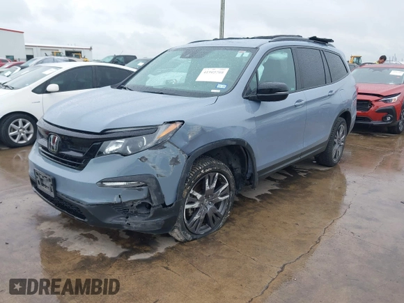 2022 Honda Pilot Sport z VIN 5FNYF5H34NB019222, wystawiony jako IAAI lot #41905708 z przebiegiem 143 397 mil mil oraz . Historia ofert i sprzedaży dostępna na DreamBid. Obrazek 17.