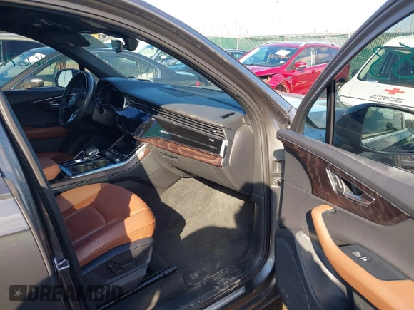 2021 Audi Q7 Premium with VIN WA1AJAF79MD029047, listed as a IAAI auction lot 41667083 with 1 mi miles. Bid and sale history available at carsss.com. Image 5.