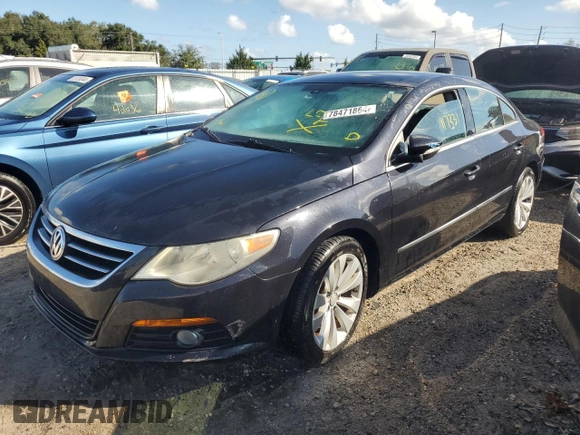 2010 Volkswagen CC Sport with VIN WVWML7AN7AE515657, listed as a Copart auction lot 78471864 with 117,331 mi miles and Salvage Title. Bid and sale history available at DreamBid. Image 1.