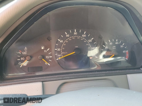 2001 Mercedes-Benz E-Class AWD with VIN WDBJF82J21X056553, listed as a Copart auction lot 73046694 with 0 mi miles and Salvage Title. Bid and sale history available at carsss.com. Image 9.